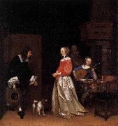 Gerard ter Borch the Younger The Suitors Visit France oil painting artist